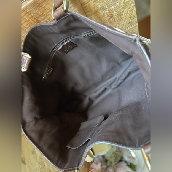 GUCCI Jackie GG Monogram Canvas D-ring Hobo Medium Handbag or Tote - Picture 4 of 10